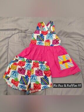 Girls Pink Tunic & Shorts Set